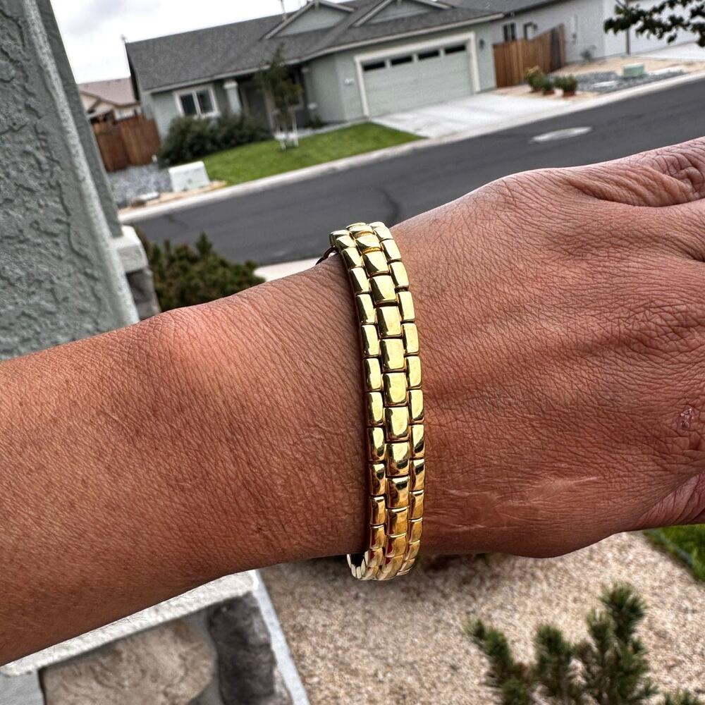 Michael Kors Watch Links + Cord Adjustable Slider Bracelet Y2K 2012-2013 chunky